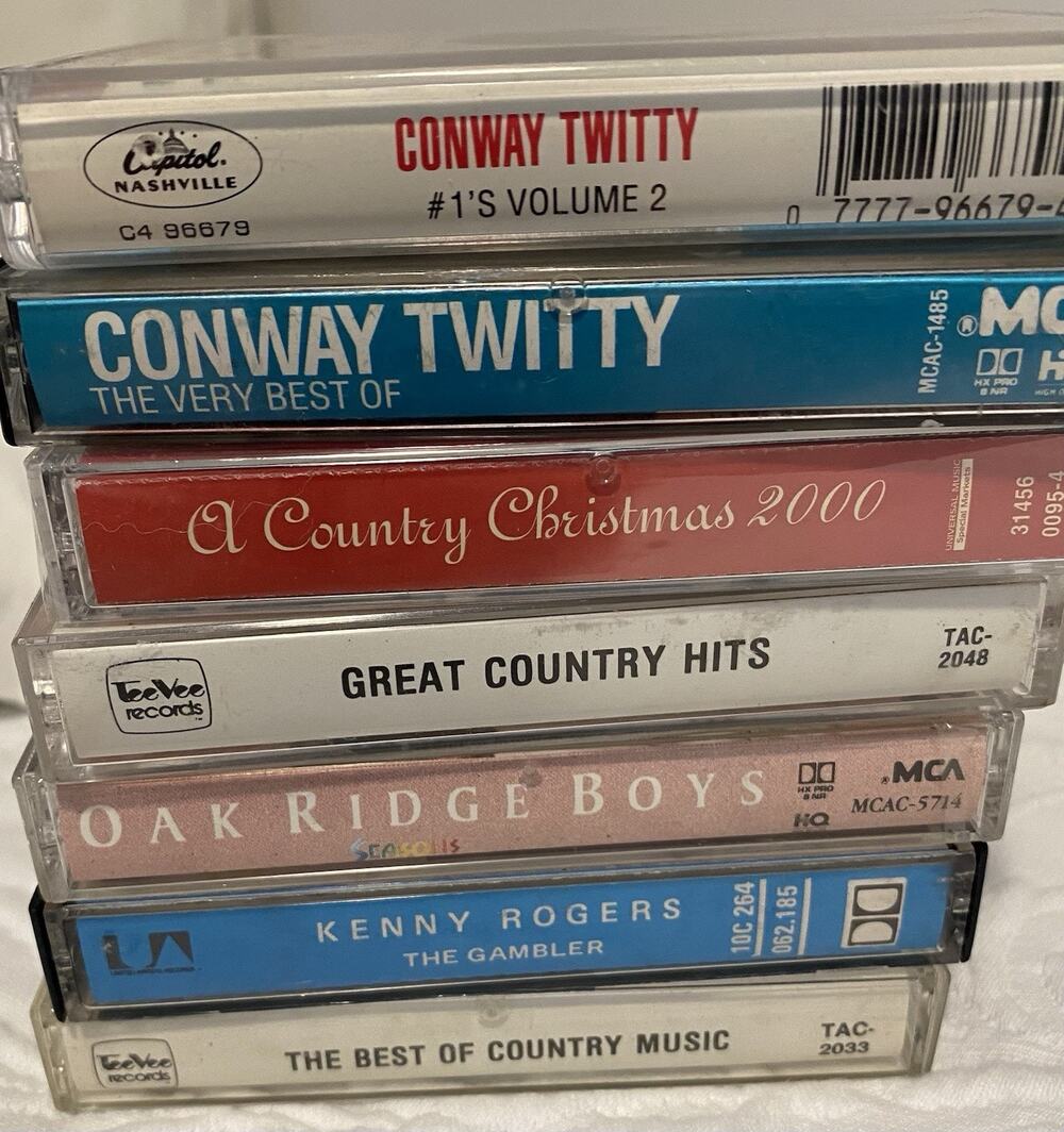 Vtg Lot Of 7 Country Music Cassette Tapes -Conway Twitty -Oakridge Boys -Hits